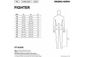 REBELHORN kalhoty FIGHTER black/white
