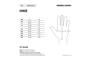REBELHORN rukavice HIKE II black
