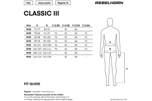 REBELHORN kalhoty jeans CLASSIC III Regular Fit black