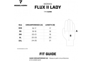 REBELHORN rukavice na Motorku Flux II Lady Black/Flo Yellow