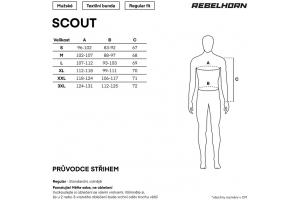 REBELHORN bunda Scout Black/Grey/Fluo Yellow