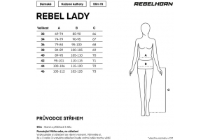 REBELHORN nohavice REBEL LADY pink/black
