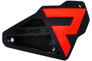 REBELHORN  Tpu Arm Detachable Plate (Screws System) Black/Flo Red