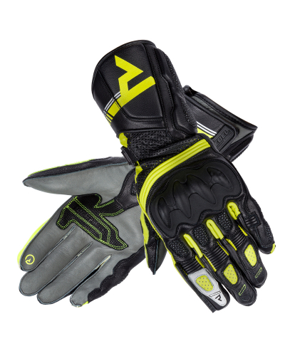 REBELHORN rukavice ST LONG dámske black/grey/fluo yellow