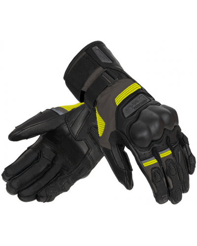 REBELHORN rukavice Range Black/Anthracite/Fluo Yellow