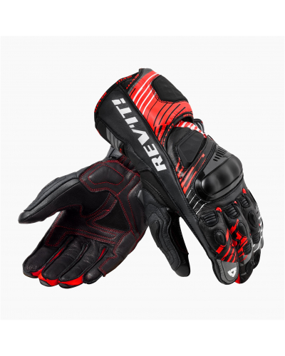 REVIT rukavice APEX neón red/black