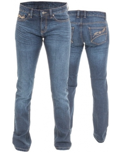 RST kalhoty jeans ARAMID STRAIGHT 2221 Short dámské blue