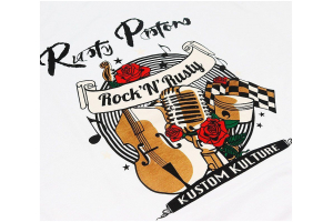 RUSTY PISTONS tričko RPTSW44 Nocatee Rock'N'Rusty dámske white/black