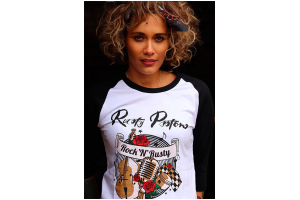 RUSTY PISTONS tričko RPTSW44 Nocatee Rock'N'Rusty dámske white/black