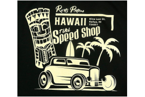 RUSTY PISTONS tričko RPTSW56 Hawaii dámske black/beige