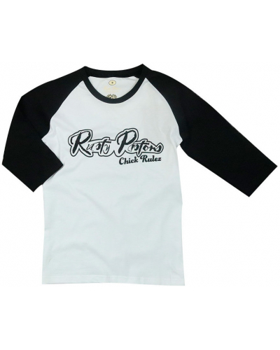 RUSTY PISTONS tričko RPTSW46 Nocatee Chick Rulez dámske white/black