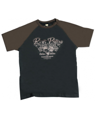 RUSTY PISTONS tričko RPTSM32 Trout dark brown/black
