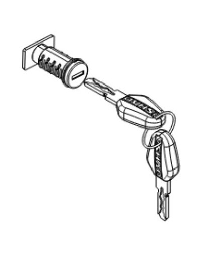 SHAD lock kit keys TERRA D1TRBO1R (top case)