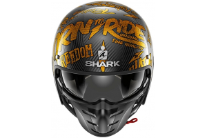 SHARK přilba S-DRAK Carbon Freestyle Cup carbon/gold/gold