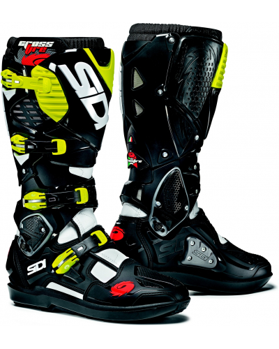 SIDI topánky CROSSFIRE 3 SRS White / Black / fluo yellow
