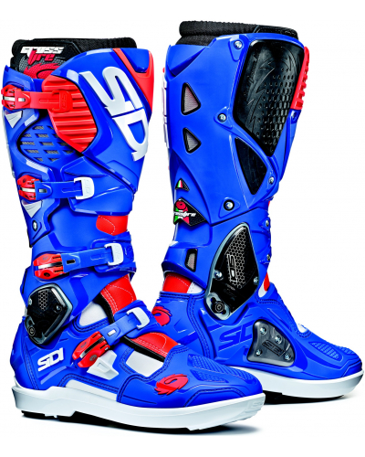 SIDI topánky CROSSFIRE 3 SRS white/blue/fluo red