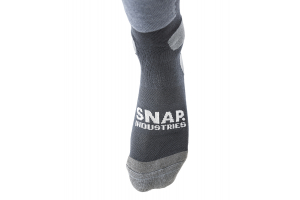 SNAP INDUSTRIES ponožky LOGO grey / black