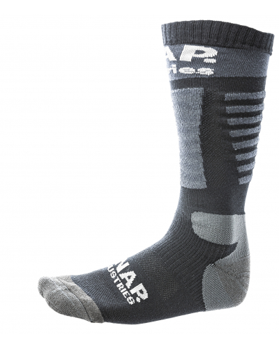 SNAP INDUSTRIES ponožky LOGO grey / black