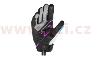 SPIDI rukavice FLASH R EVO LADY čierne/biele/svetlo modré/ružové