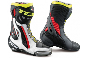 TCX topánky RT-RACE PRO AIR white/red/fluo yellow