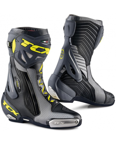 TCX topánky RT-RACE PRO AIR black / grey / fluo yellow