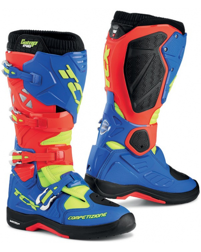 TCX topánky COMP EVO 2 MICHELIN red/bright blue/yellow fluo