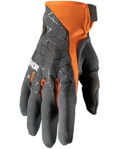 THOR rukavice DRAFT charcoal / orange
