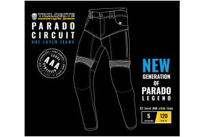 TRILOBITE nohavice jeans PARADO 661 Circuit Short Slim blue
