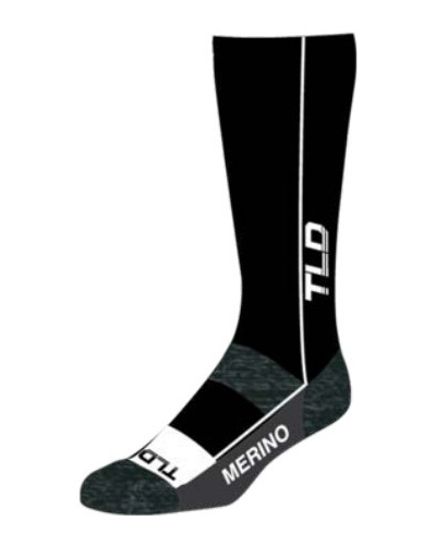 TLD cyklo ponožky CHILL MERINO Mono black