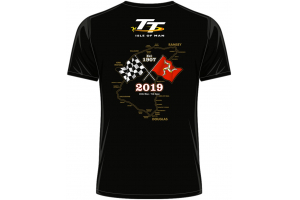 TT tričko TT 2019 Zlaté moto black
