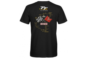 TT tričko TT 2022 Zlaté moto black