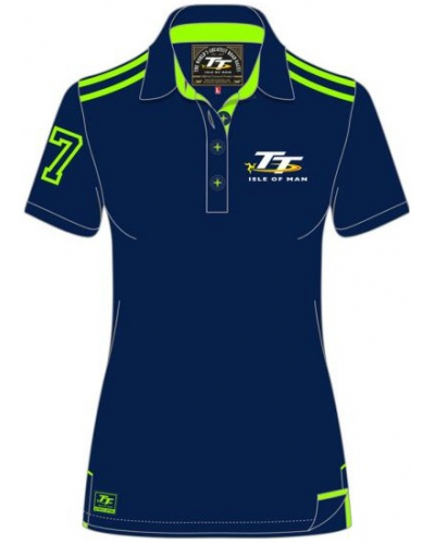 TT polo tričko TT 2017 dámske blue/green