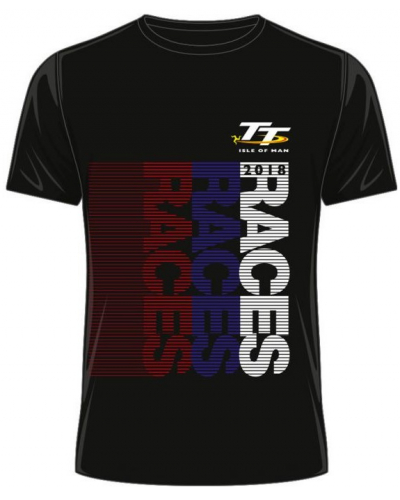 TT triko TT 2018 Tri-colour Races black