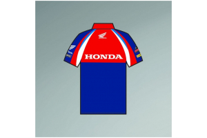 CLINTON ENTERPRISES polo tričko HONDA RACING ENDURANCE red/blue