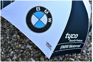 CLINTON ENTERPRISES dáždnik TYCO BMW blue / white