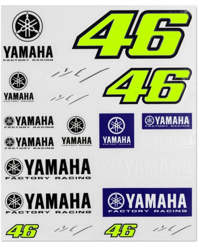 Valentino Rossi VR46 nálepky YAMAHA RACING