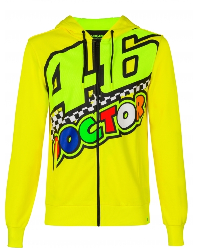 VALENTINO ROSSI VR46 mikina 46 THE DOCTOR yellow