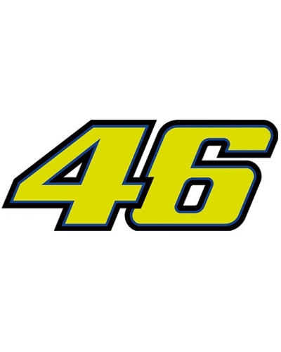 Valentino Rossi VR46 moto nálepka CLASSIC fluo yellow