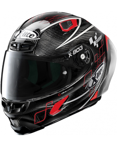 X-LITE prilba X-803 RS UC MotoGP carbon / red / white