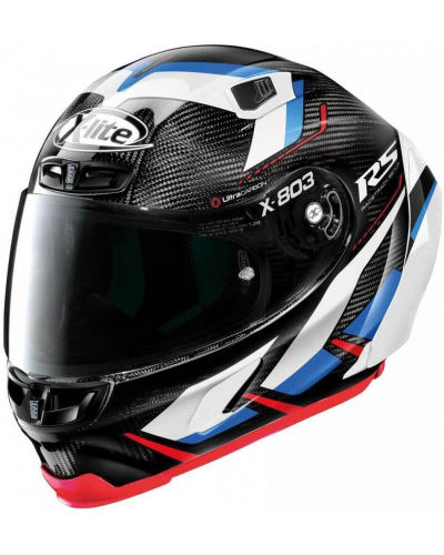 X-LITE přilba X-803 RS UC Motormaster carbon/red/white/blue