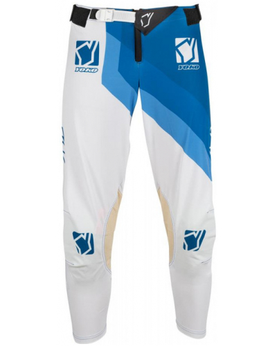 YOKO motokrosové kalhoty VIILEE bílý / modrý 28